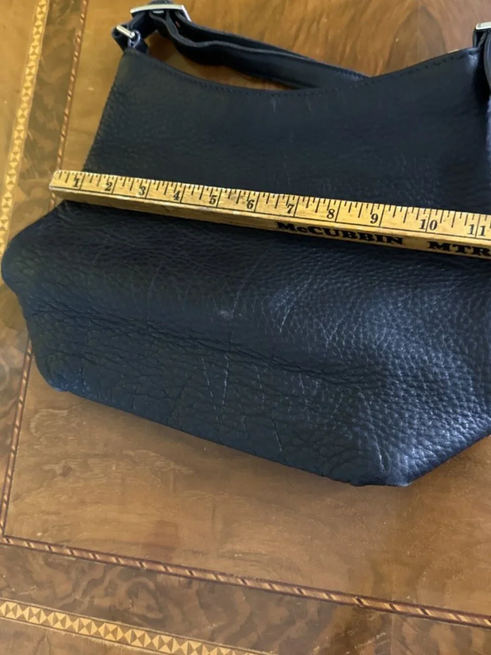 Vintage Coach Pebble Leather Hobo Shoulder Bag -Black Great Shape Lovely